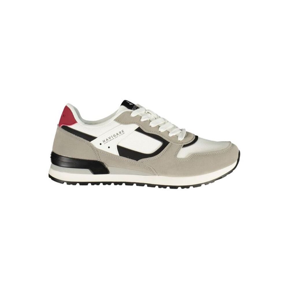 Navigare White Polyester Men Men's Sneaker